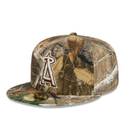 New Era Los Angeles Angels Realtree 59FIFTY Fitted Hat front angle view