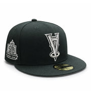 New Era Los Angeles Angels Upside Down 50th Anniversary Black 59FIFTY Fitted Hat