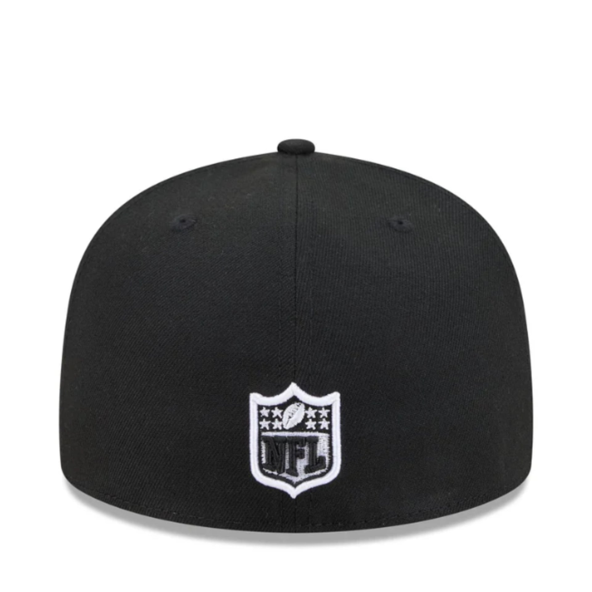 New Era Los Angeles Chargers Black 59FIFTY Fitted Hat back view
