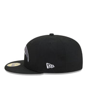 New Era Los Angeles Chargers Black 59FIFTY Fitted Hat left side view