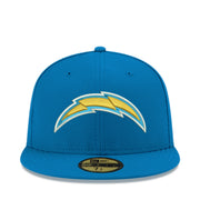 New Era NFL Los Angeles Chargers Blue 59FIFTY Fitted Hat front view