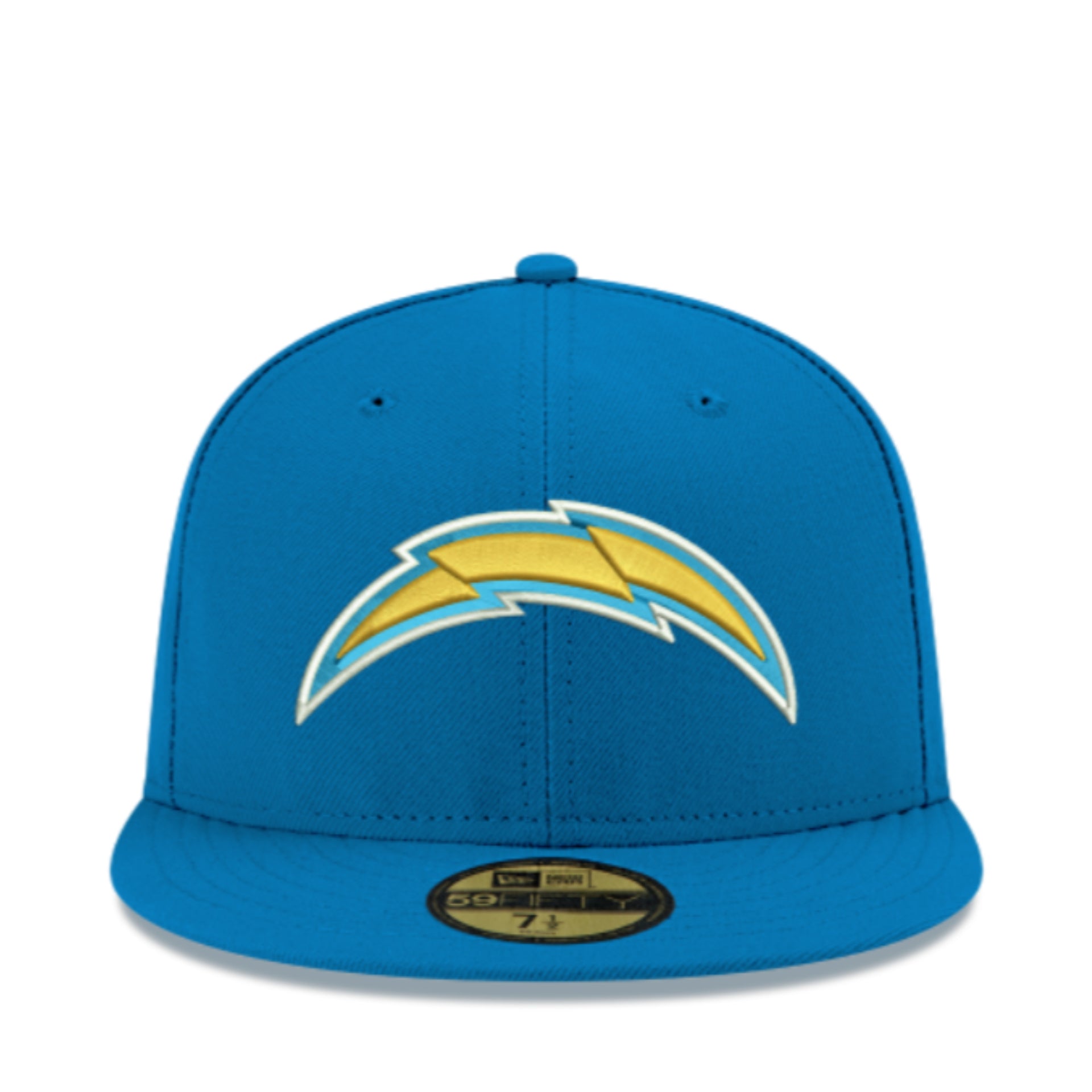 New Era NFL Los Angeles Chargers Blue 59FIFTY Fitted Hat front view