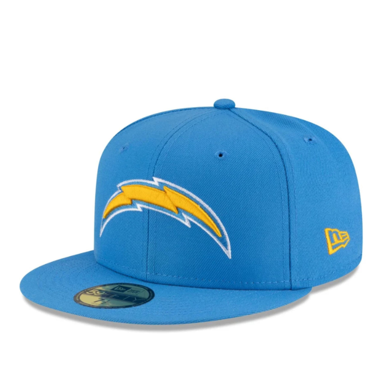 New Era NFL Los Angeles Chargers Blue 59FIFTY Fitted Hat front left angle view
