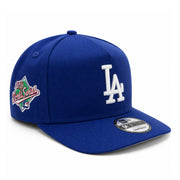 New Era Los Angeles Dodgers World Series 1988 Blue 9FIFTY A-Frame Snapback Hat front right angle view
