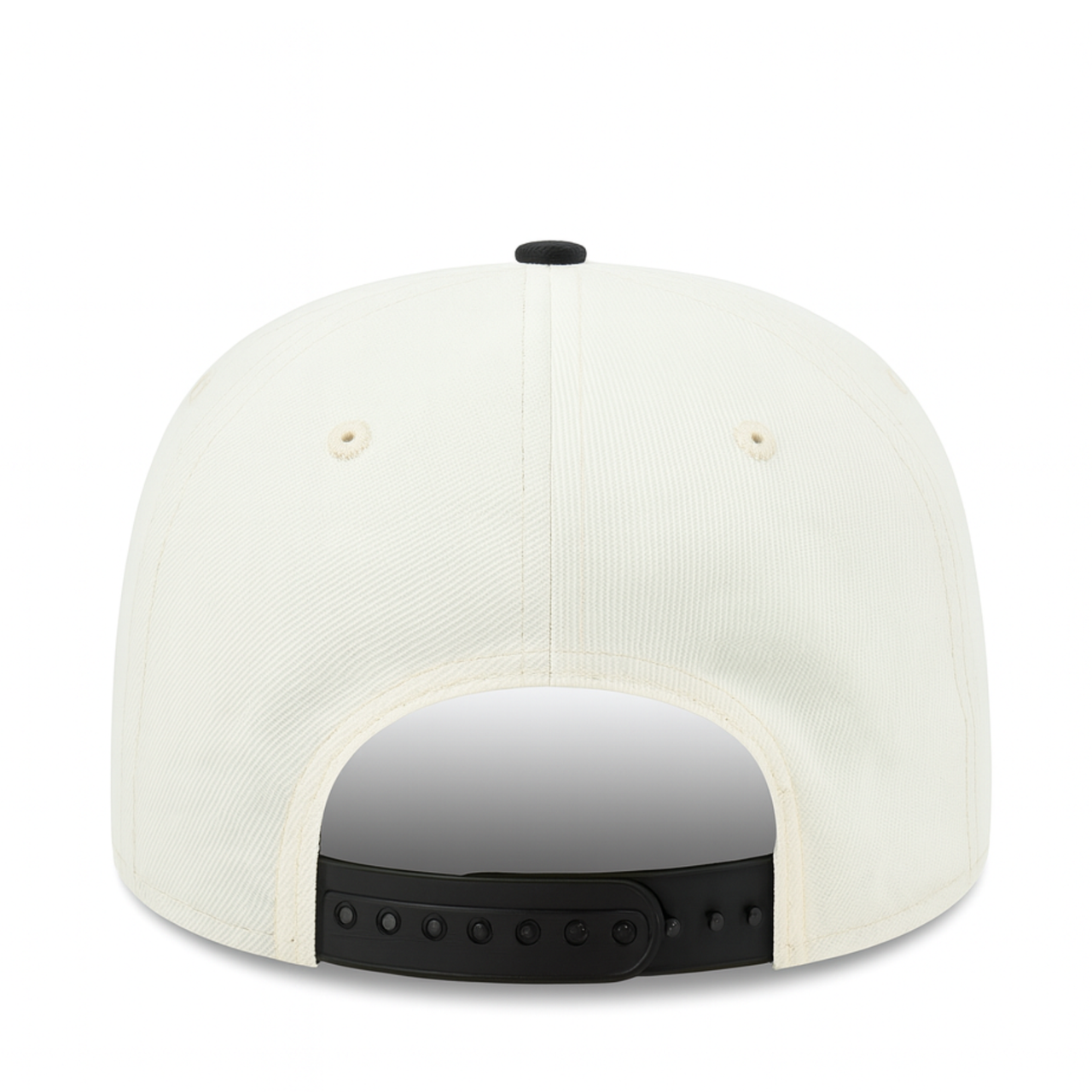 back of Los Angeles Dodgers New Era 2025 World Series Champion Chrome Black 9FIFTY Snapback Hat