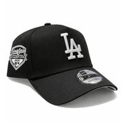 New Era Los Angeles Dodgers WS Champion 2025 9FORTY A-Frame Snapback - Black front view