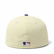 back view of New Era Los Angeles Dodgers 2025 World Series Champion 59FIFTY Fitted Hat - Chrome Blue