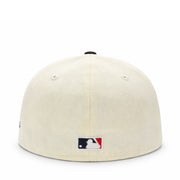 back of New Era Los Angeles Dodgers 2025 World Series Champion Chrome Black 59FIFTY Fitted Hat