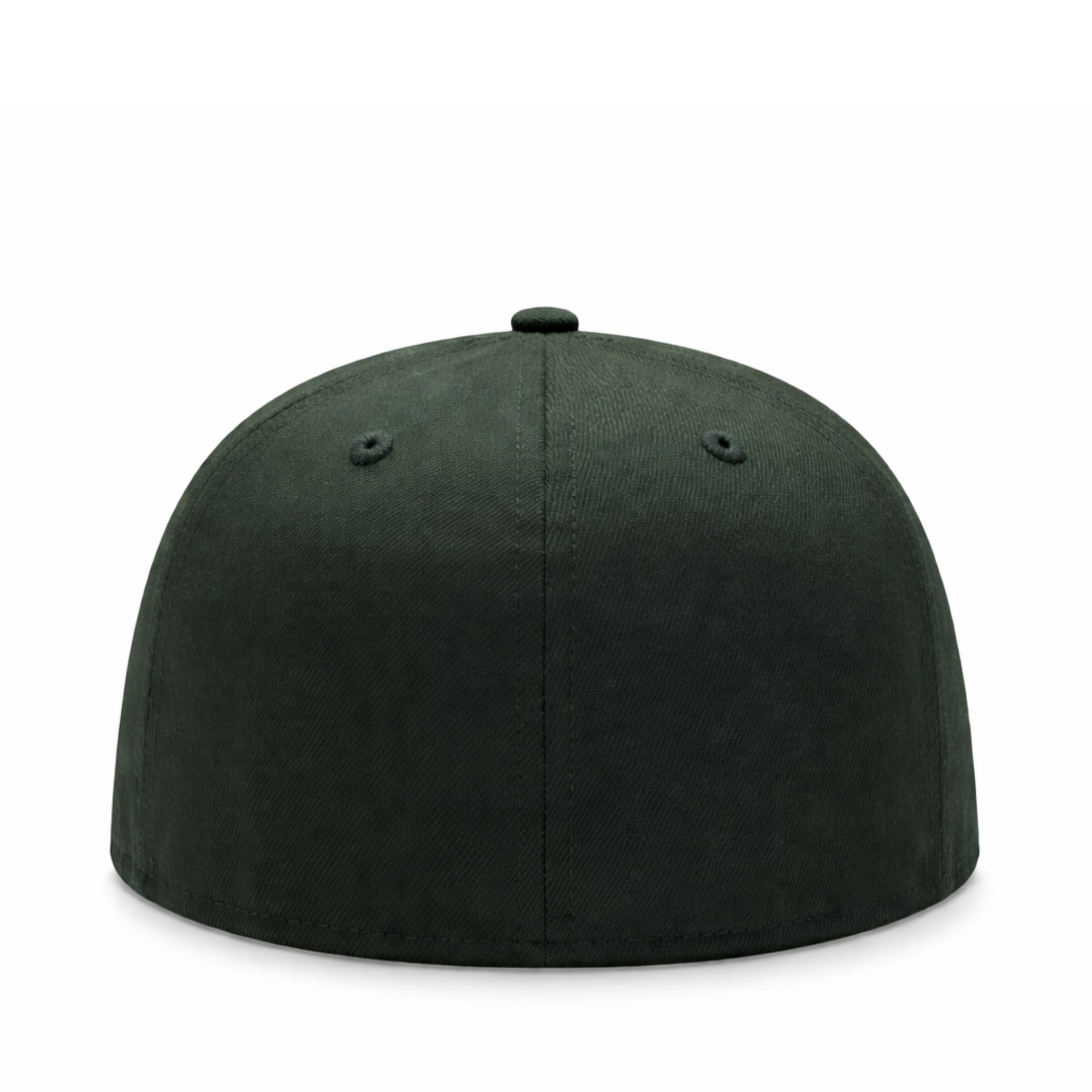 back of New Era Los Angeles Dodgers D Logo Black White Outline 59FIFTY Fitted Hat