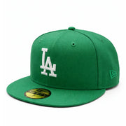 New Era Los Angeles Dodgers LA 59FIFTY Fitted Hat Kelly Green front side view