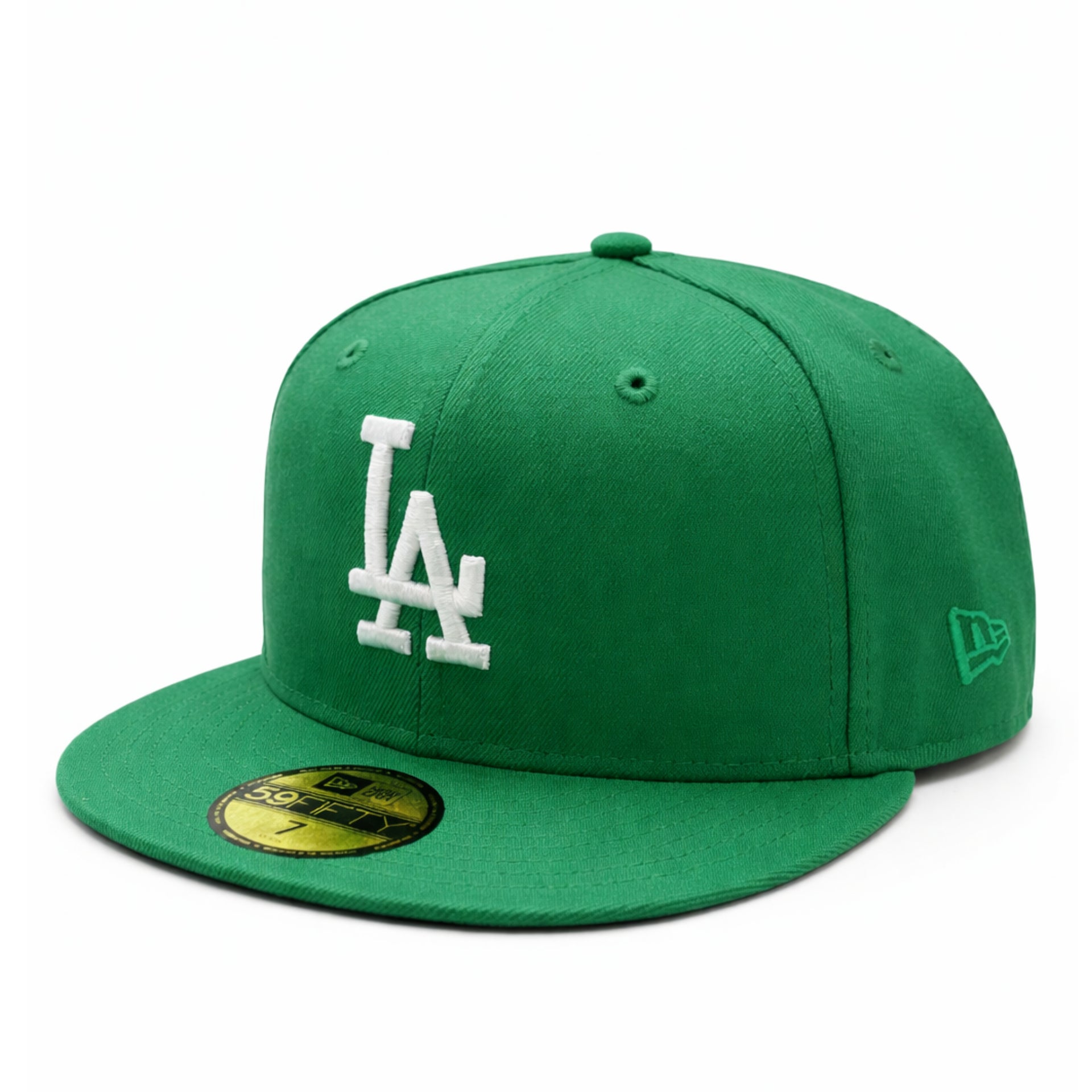 New Era Los Angeles Dodgers LA 59FIFTY Fitted Hat Kelly Green front side view