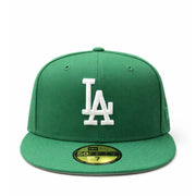 New Era Los Angeles Dodgers LA 59FIFTY Fitted Hat Kelly Green front view