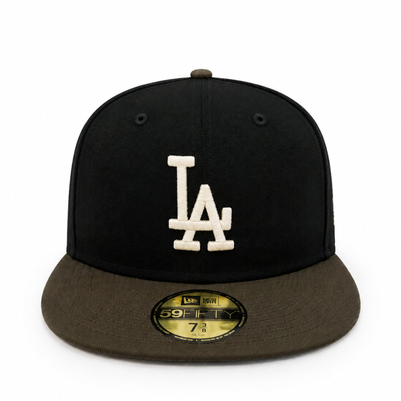 New Era Los Angeles Dodgers 60th Stadium 59FIFTY Fitted Hat - Black/Brown front view