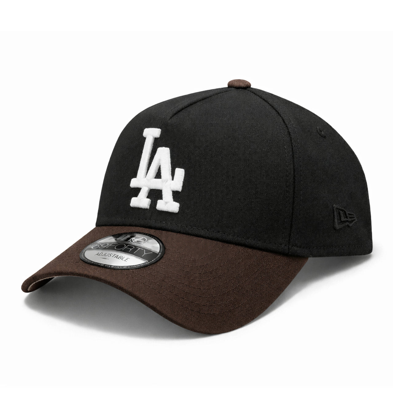New Era Los Angeles Dodgers Black Brown 9FORTY A-Frame Snapback front view