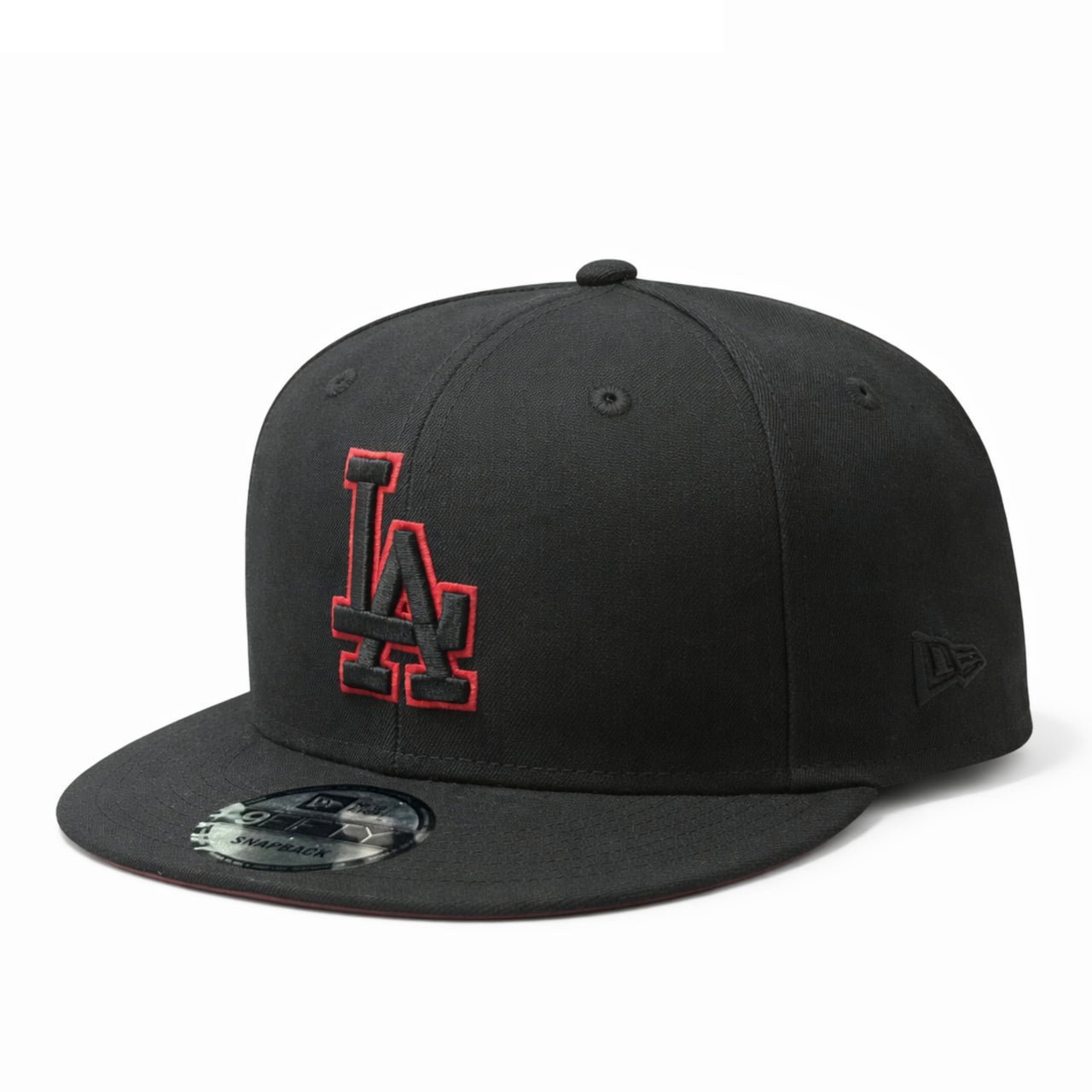 New Era Los Angeles Dodgers Black Red Outline 9FIFTY Fitted Hat