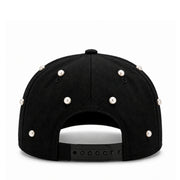 New Era Los Angeles Dodgers Charms 9FIFTY A-Frame Black White snapback hat back view 