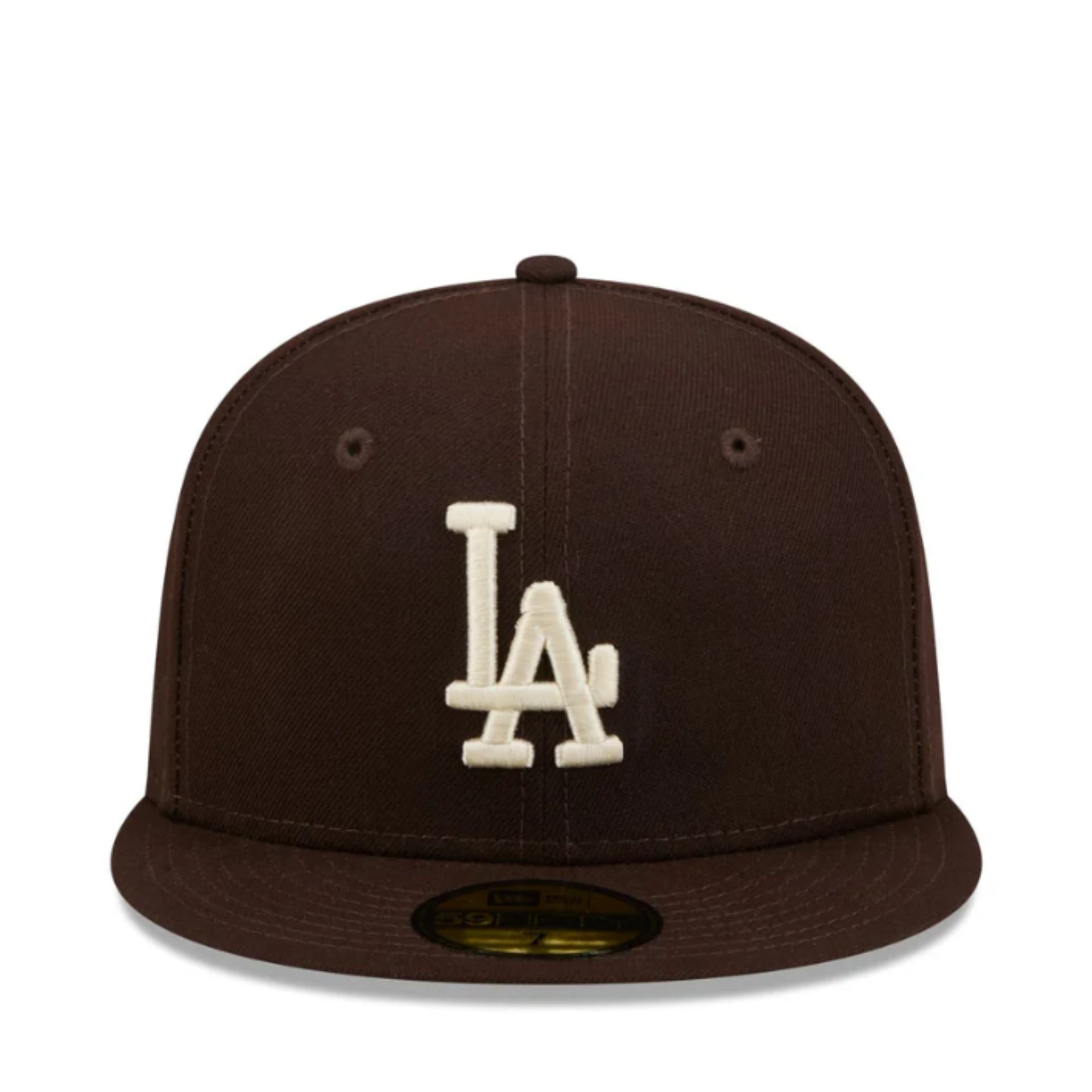New Era Los Angeles Dodgers Brown 59FIFTY Fitted Hat front view