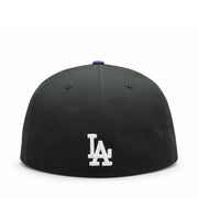 back of New Era Los Angeles Dodgers BTB 9x World Series Champions Black 59FIFTY Fitted Hat
