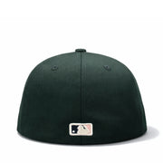 back of New Era Los Angeles Dodgers Cherry Blossom 2025 World Series Black 59FIFTY Fitted Hat