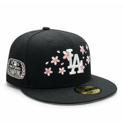 New Era Los Angeles Dodgers Cherry Blossom 2025 World Series Black 59FIFTY Fitted Hat