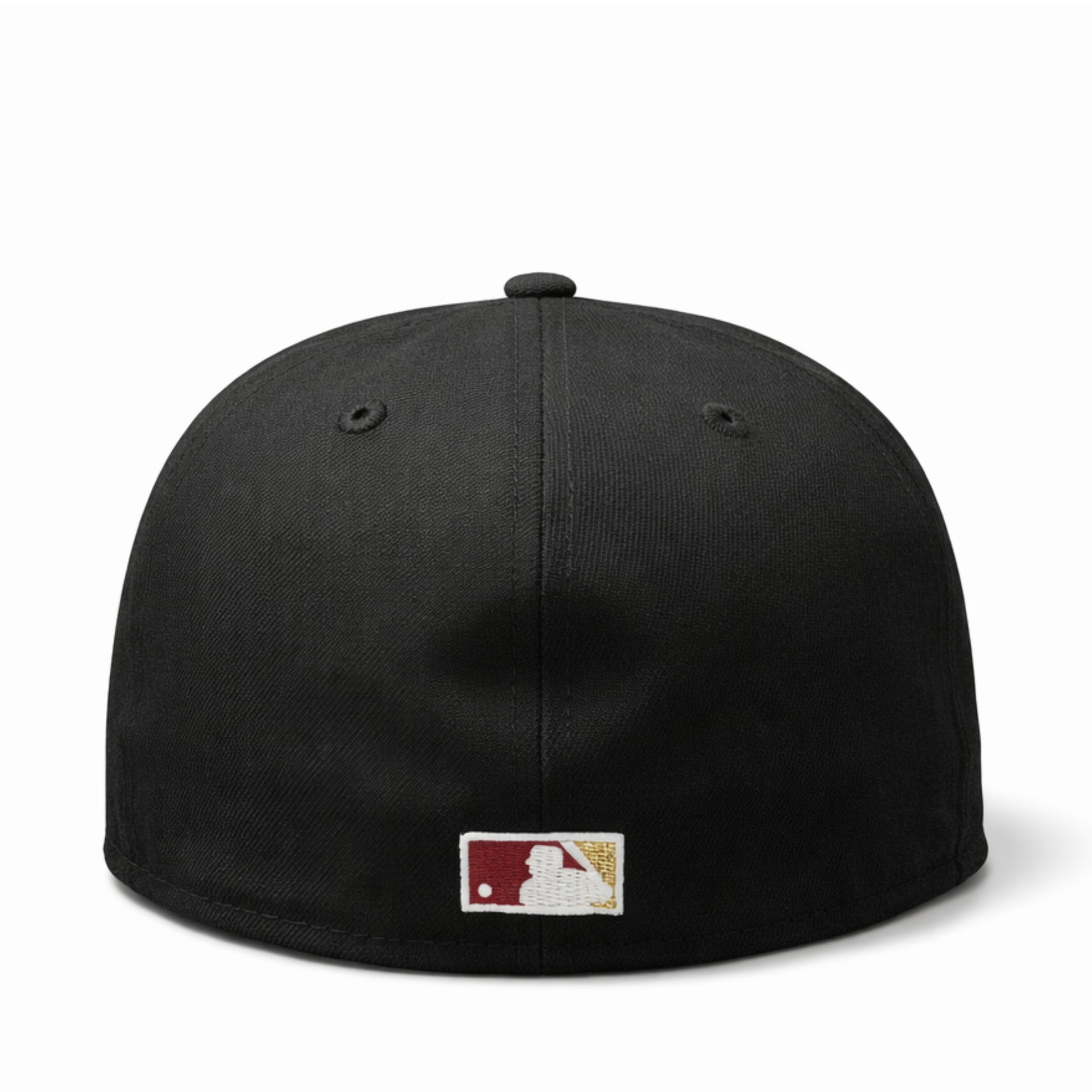 back of New Era Los Angeles Dodgers Cherub 40th Stadium 59FIFTY Fitted Hat - Black