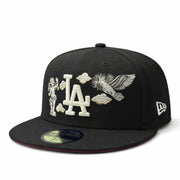 New Era Los Angeles Dodgers Cherub 40th Stadium 59FIFTY Fitted Hat - Black