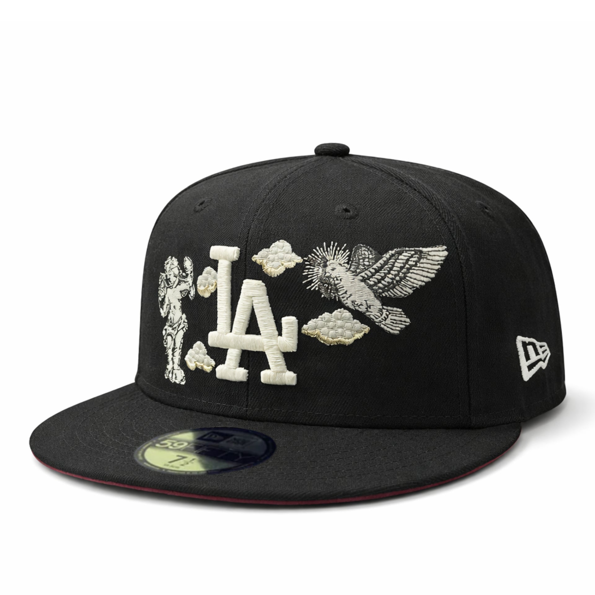 New Era Los Angeles Dodgers Cherub 40th Stadium 59FIFTY Fitted Hat - Black