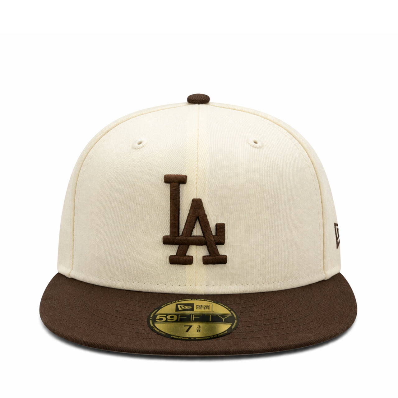 New Era Los Angeles Dodgers 59FIFTY Fitted Hat - Chrome Walnut front view