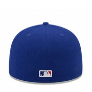 New Era Los Angeles Dodgers City Connect 59FIFTY fitted hat in royal blue with white embroidered LA logo back view product image