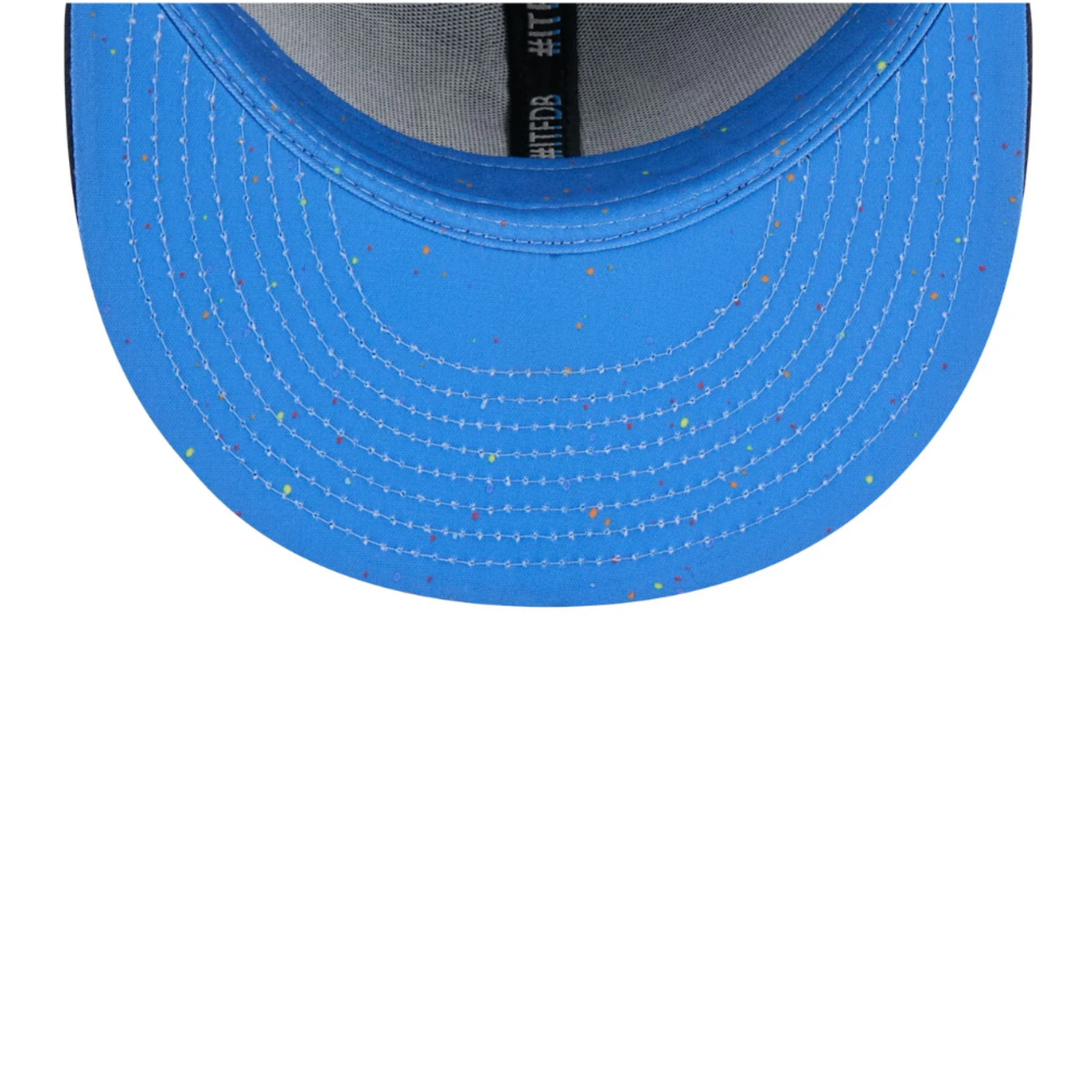 Blue Under Visor View of New Era City Connect Los Angeles Dodgers Navy 59FIFTY Fitted Hat