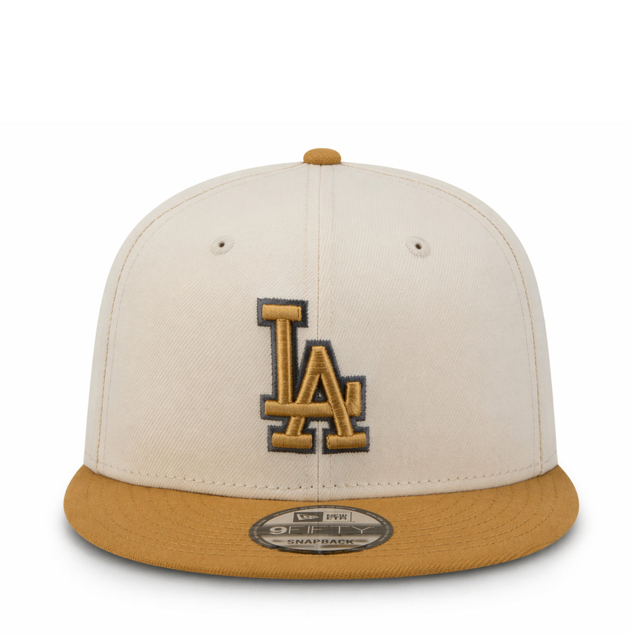 New Era Los Angeles Dodgers Color Pack 9FIFTY Snapback Hat - Light Beige/Khaki front view