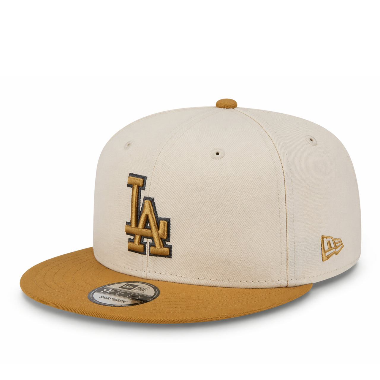 New Era Los Angeles Dodgers Color Pack 9FIFTY Snapback Hat - Light Beige/Khaki front left view