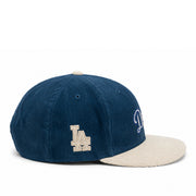 New Era Los Angeles Dodgers Corduroy Blue Gray 9FIFTY Snapback Hat right side view
