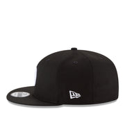 New Era Los Angeles Dodgers D Logo Black 9FIFTY Snapback Hat left side view