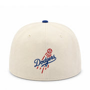 New Era Los Angeles Dodgers Chrome Royal Blue Kids 59FIFTY Fitted Hat back view