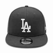 New Era Los Angeles Dodgers Dark Graphite 9FIFTY Snapback Hat front view