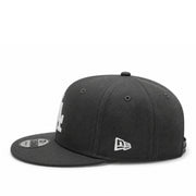 New Era Los Angeles Dodgers Dark Graphite 9FIFTY Snapback Hat side view