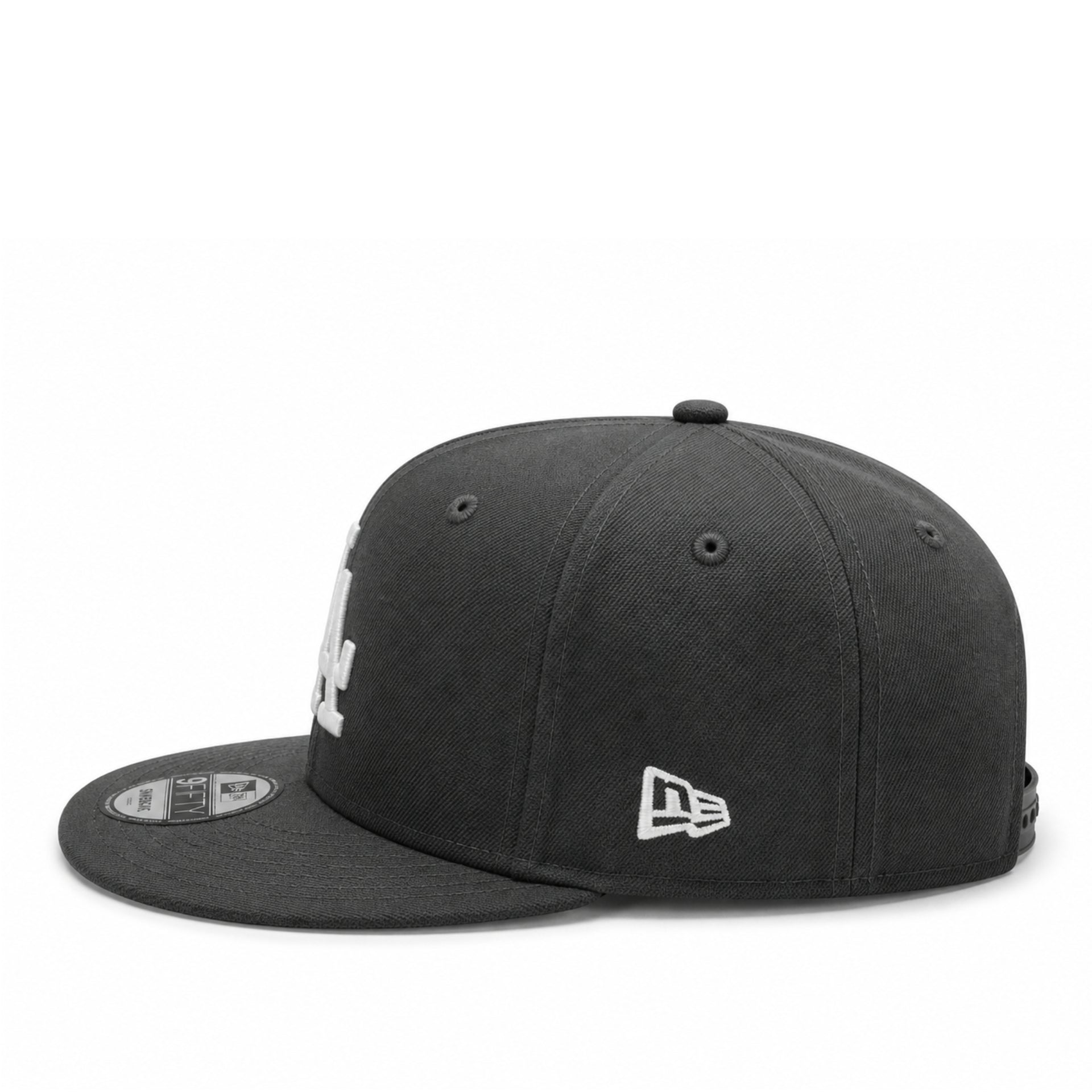 New Era Los Angeles Dodgers Dark Graphite 9FIFTY Snapback Hat side view