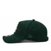 New Era Los Angeles Dodgers 9FORTY A-Frame Snapback Hat - Dark Green/Ivory side view