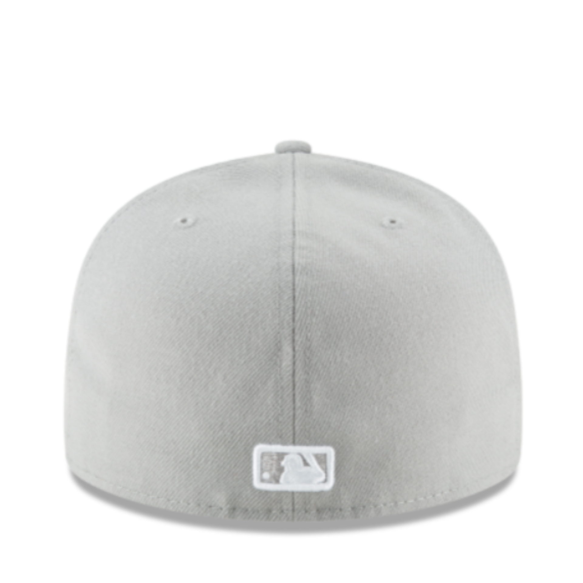 New Era Los Angeles Dodgers gray white 59fifty fitted hat back view