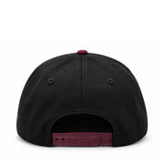 Los Angeles Dodgers Black/Burgundy Heart 9FORTY A-Frame Snapback back view