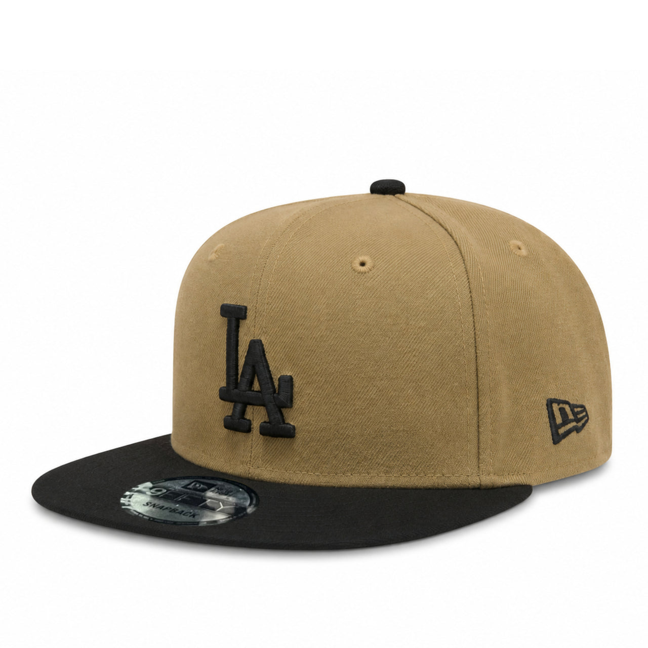 New Era Los Angeles Dodgers Khaki Black 9FIFTY Snapback Hat