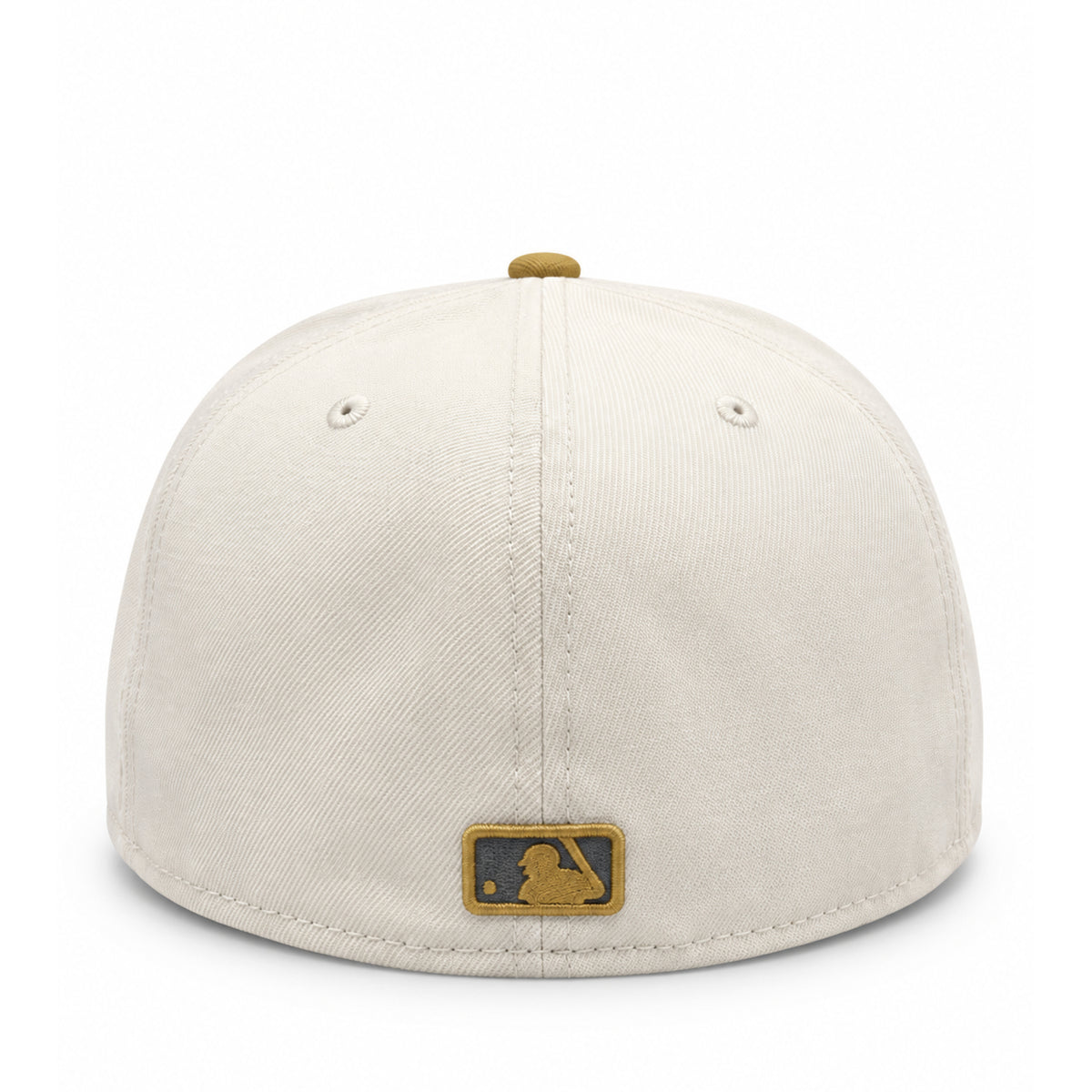 New Era Los Angeles Dodgers Light Beige/Bronze 59FIFTY Fitted Hat back view