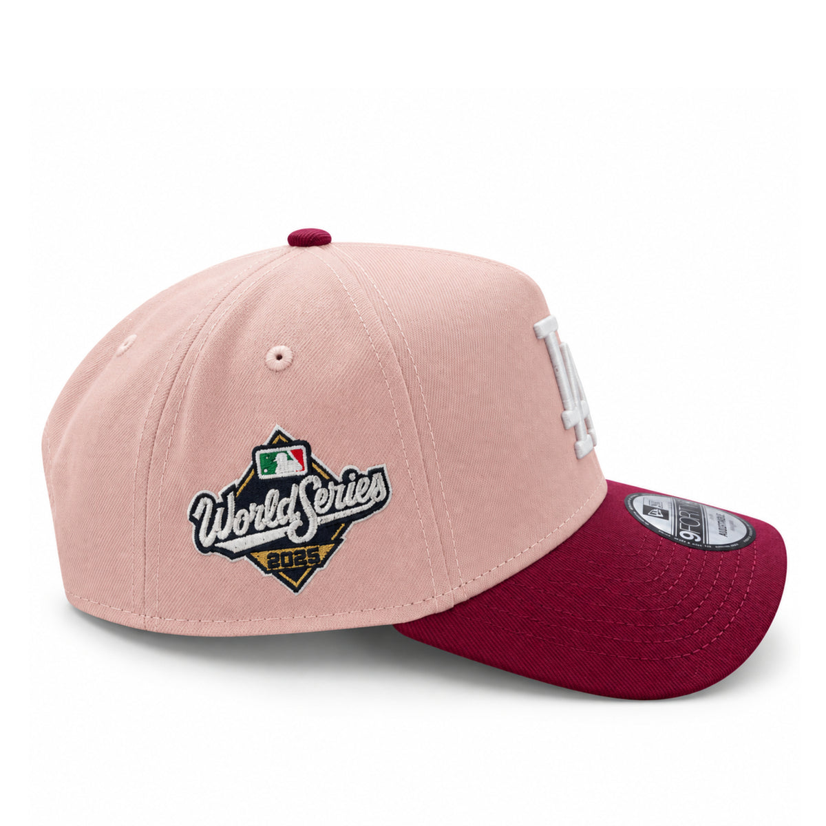 Los Angeles Dodgers Lucky Cat Pink 9FORTY A-Frame Snapback side view