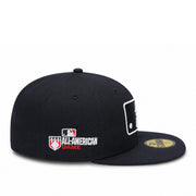 Navy baseball cap with MLB All-American Game logo on a white background