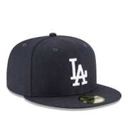 New Era Los Angeles Dodgers Navy 59FIFTY Fitted Hat front side view