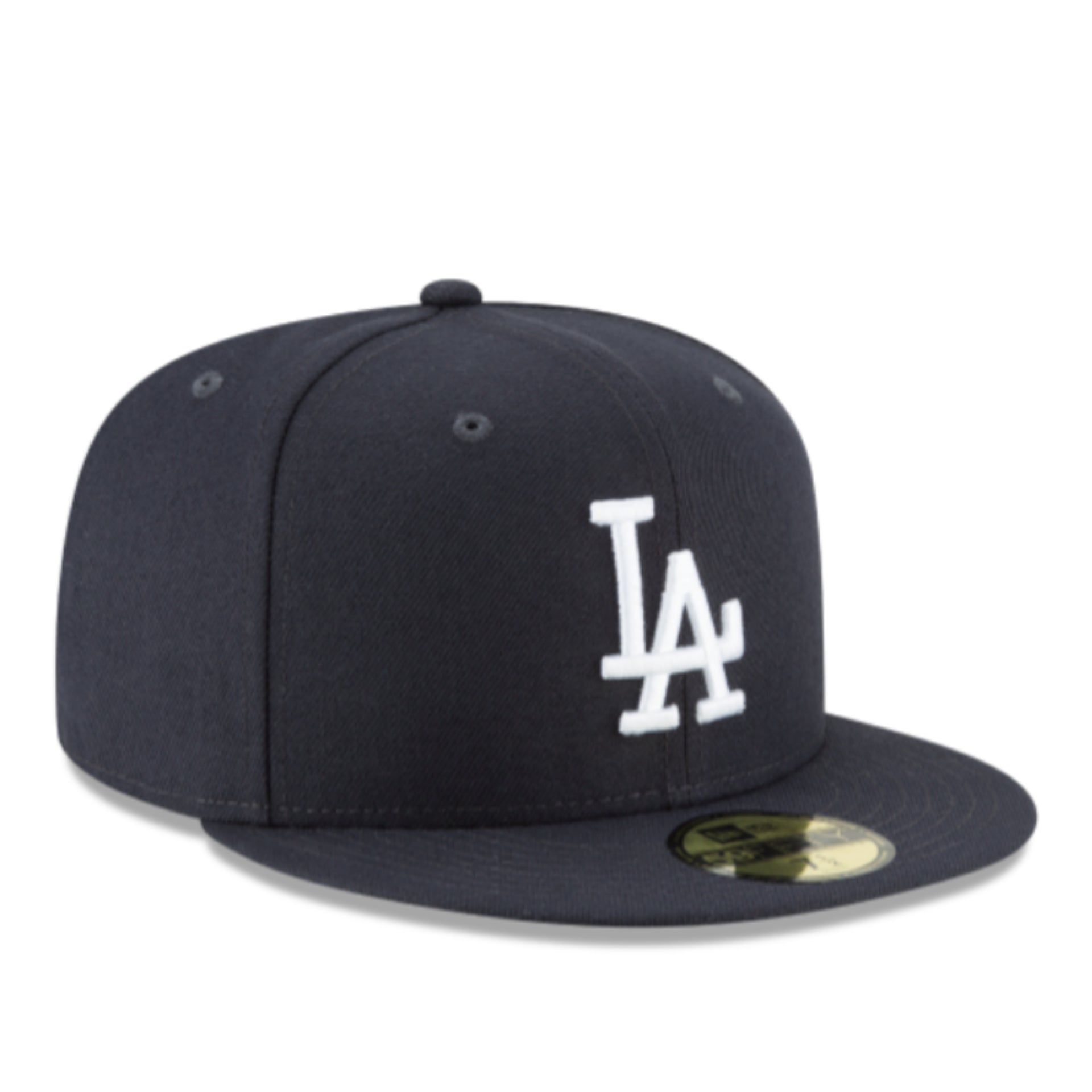 New Era Los Angeles Dodgers Navy 59FIFTY Fitted Hat front side view