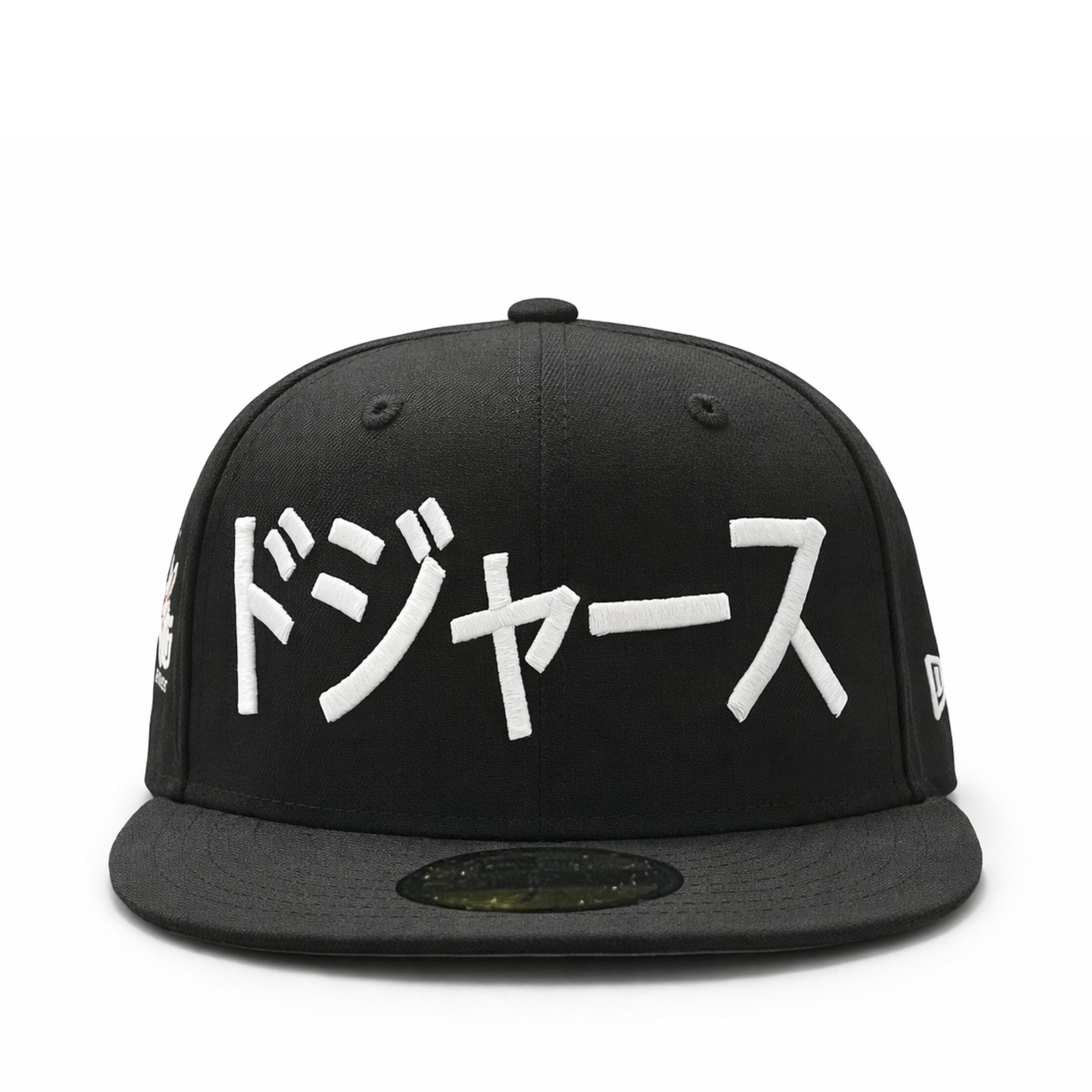 front of New Era Los Angeles Dodgers Ohtani Kanji Black 59FIFTY Fitted Hat
