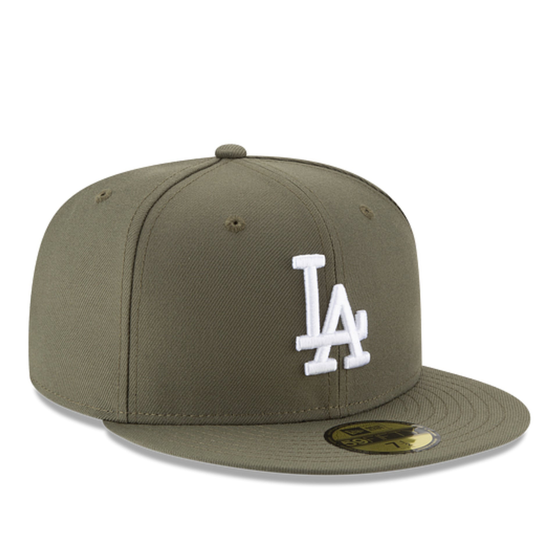 New Era Los Angeles Dodgers Olive Green 59FIFTY Fitted Hat front right view