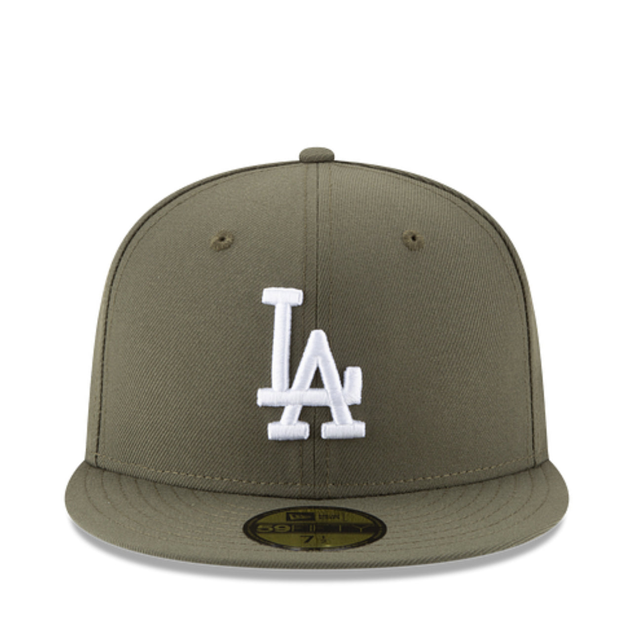 New Era Los Angeles Dodgers Olive Green 59FIFTY Fitted Hat front view